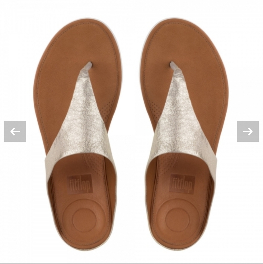 Fitflop Banda  Metallic Gold Sandals Size 11